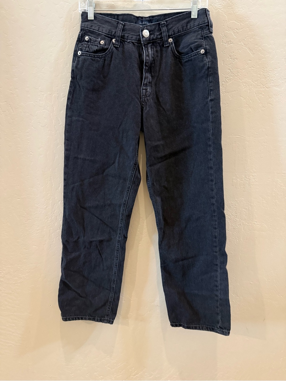 Aeropostale Women's Black 90s baggy Jeans #P204